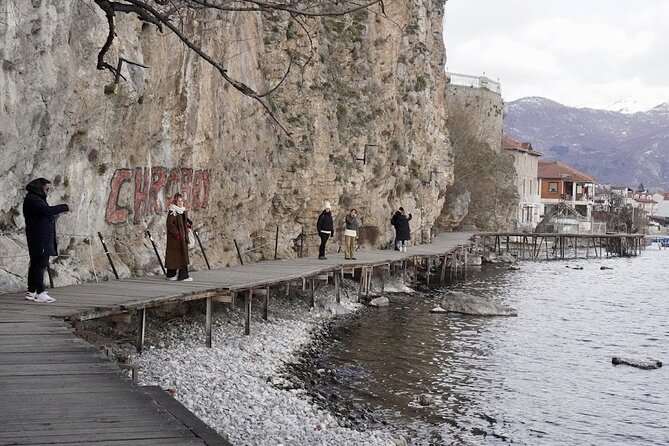 Day tour of Ohrid & St. Naum, N Macedonia from Tirana - The drive around Lake Ohrid on the Albanian side