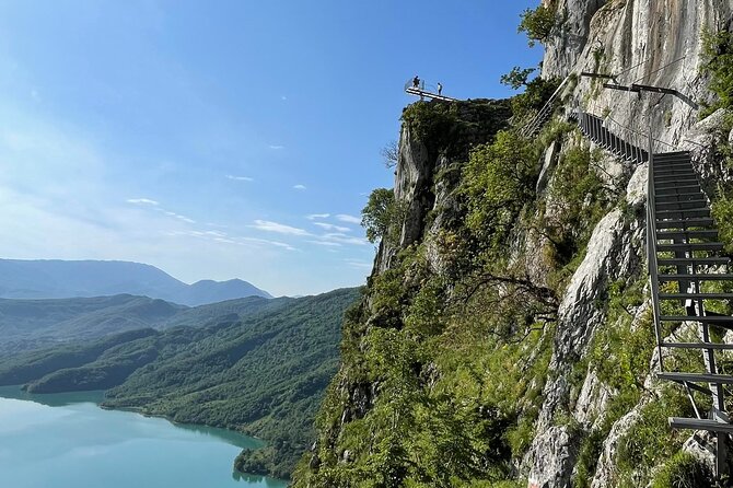 Full-Day Guided Tour to Lake Bovilla, Albania - Turquoise water below the Dajti mountain range