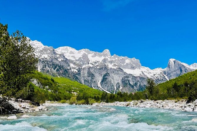 Full Day Tour to Albanian Alps Theth, Grunas Waterfall, Blue Eye - Boge marks the turn into Albania’s high country