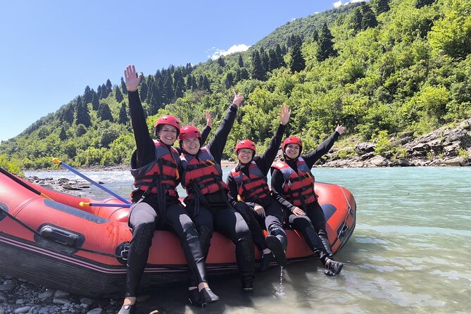 Guided Rafting Tour - Vjosa River National Park - Permet, Albania - A riverbank pause for swimming and snacks