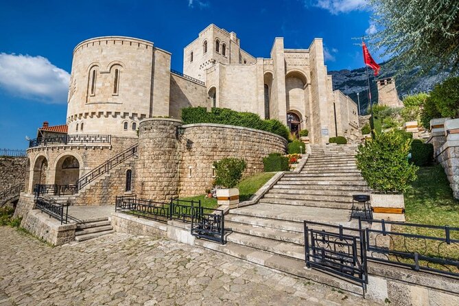 Kruja Castle ,Sari Salltik & Durrës fromTirana - Durrës Castle, the Venetian Tower, and the waterfront