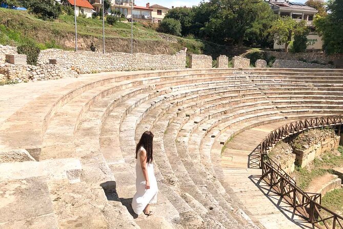 Ohrid - North Macedonia Full Day Tour from Tirana & Durres/Golem - The Ancient Theatre: a short visit with a fine setting