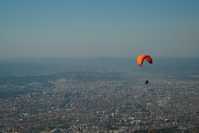 Paragliding Tandem Experience From Dajti Mountain - A Short Flight With a Tandem Pilot