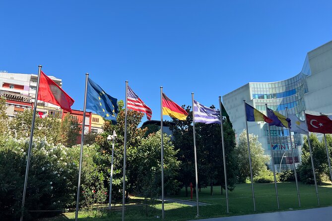 Quick Tour of Tirana - Walking Deshmoret e Kombit Boulevard