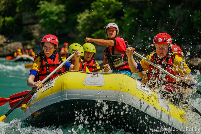Rafting Vjosa River Gjirokastër Albania ARG - Rapids, calm water, and optional cliff jumping