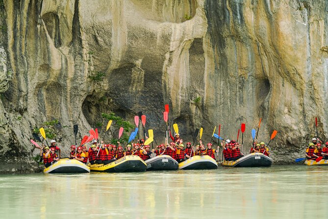 Rafting Vjosa River Gjirokastër Albania ARG - Langarica canyon, caves, and sulfur springs