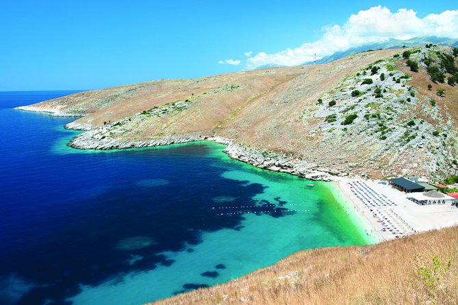 Riviera Tour Borsh-Qeparo-Himare-Porto Palermo-Vuno-Dhermi - Llamani Beach, the day’s main free-time stop