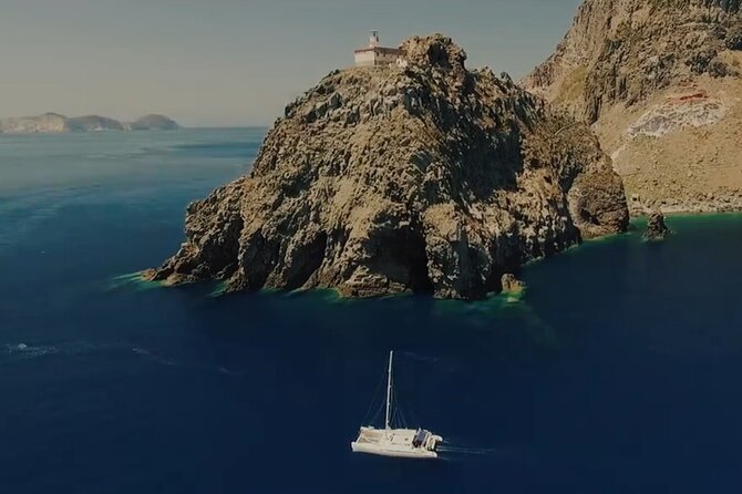 Saranda Catamaran VIP to Krorez and Kakome Beach with Lunch - Price and what you receive for $106.92