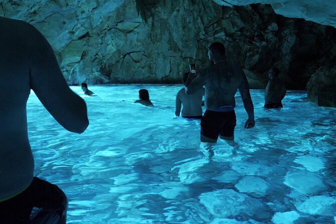 Speed Boat Tour to Vlore's Secret Blue Cave at Grama Bay - Haxhi Ali Cave and the pirate story