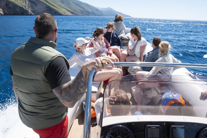Speed Boat Tour to Vlore's Secret Blue Cave at Grama Bay - Bristani Bay, also called Bear’s Bay