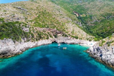 Dafina Bay and Haxhi Ali Cave Private Speedboat Tour