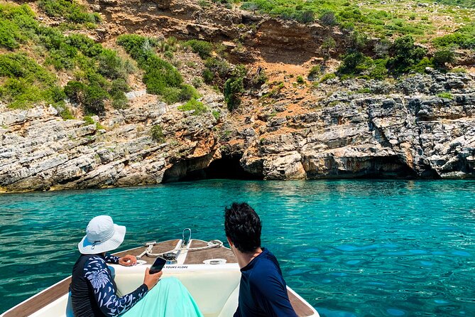 Vlore Private Boat Tour Blue Cave & Grama Bay Adventure - Smuggler’s Canyon narrows the route