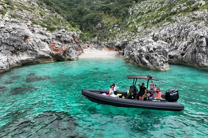 Vlore Speedboat Tour to Haxhi Ali Cave - St. Vasil, the long swimming stop