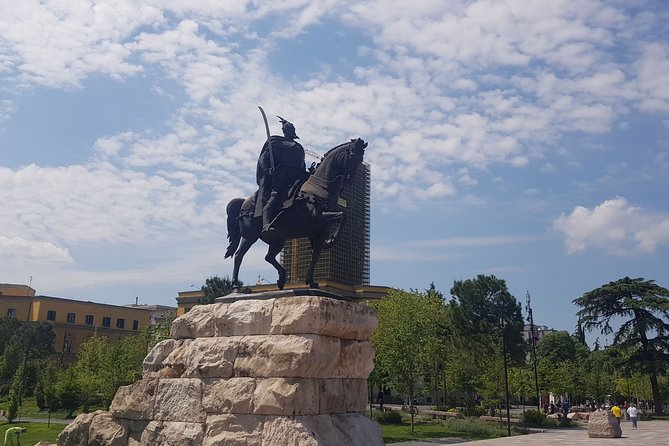 Walking Tour of Tirana - Postbllok, a small monument with a heavy message